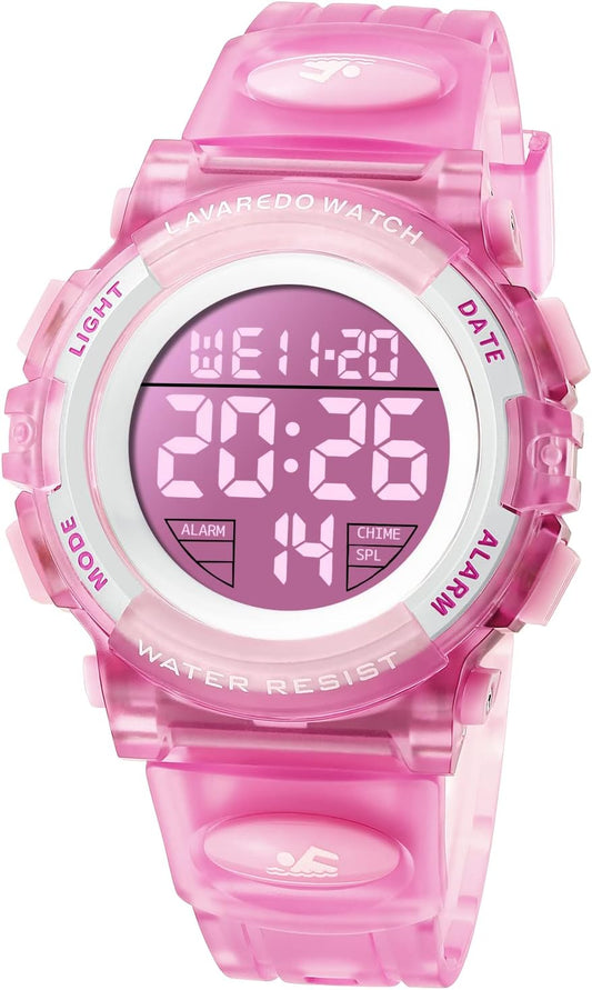 Kids Watch,Boys Watch for 3-15 Year Old Boys,Digital Sport Outdoor Multifunctional Chronograph LED 50 M Waterproof Alarm Calendar Analog Watch for Children with Silicone Band,Kids Gift