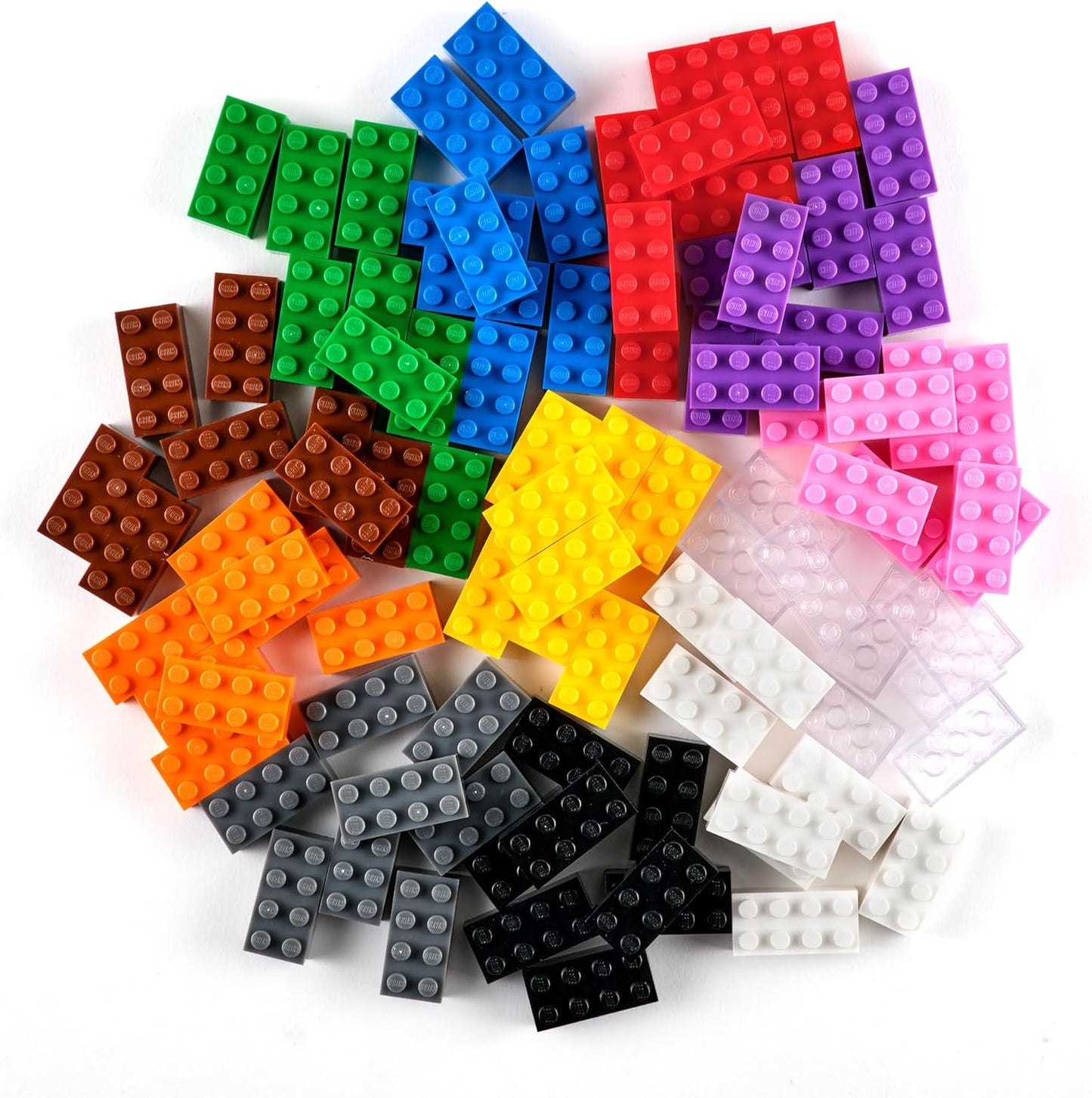Strictly Briks Classic Bricks Starter Kit - 96-Piece 2x4 Stud Set in 12 Colors - Bulk Building Bricks for Creative Play, Ages 3+ - Compatible with All Major Brick Brands