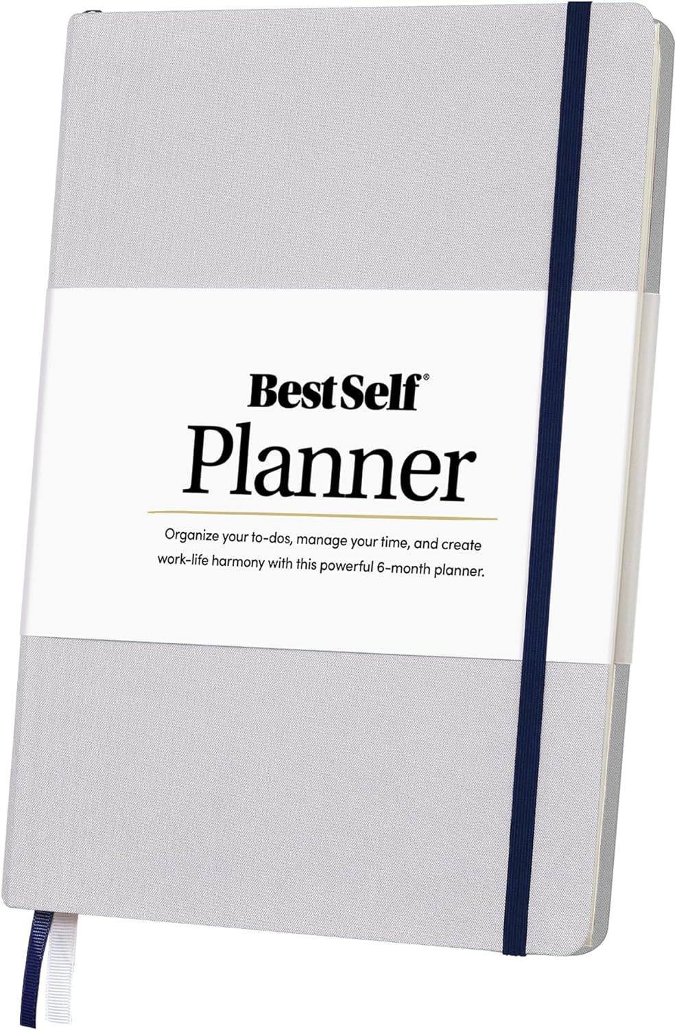 BestSelf Self Planner – 6-Month Undated Life Planner for Goal Setting, Time Management & Productivity – 7"x10" Mist Notebook