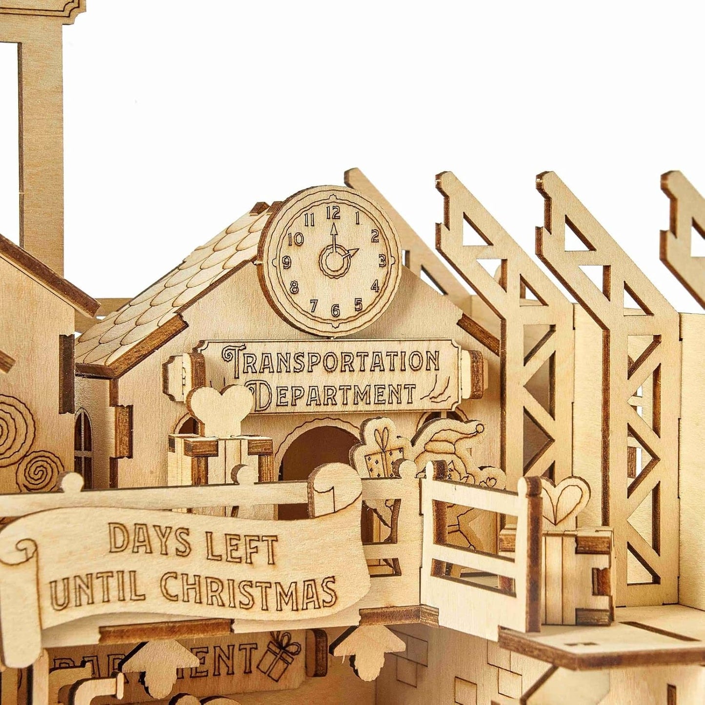 3D Wooden Puzzles Santa's Factory Model Kits, Brainteaser and Puzzle for Christmas/Birthday,Gifts for Adults and Teens to Build Combination