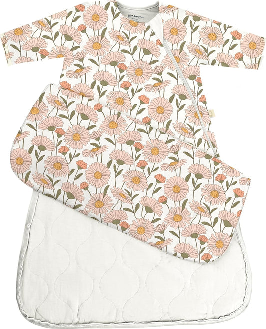 GUNAMUNA Unisex Long-Sleeve Sleep Sack, Wearable Sleep Bag for Babies and Toddlers, Soft Rayon, 1.0 TOG, 3 to 36 Months