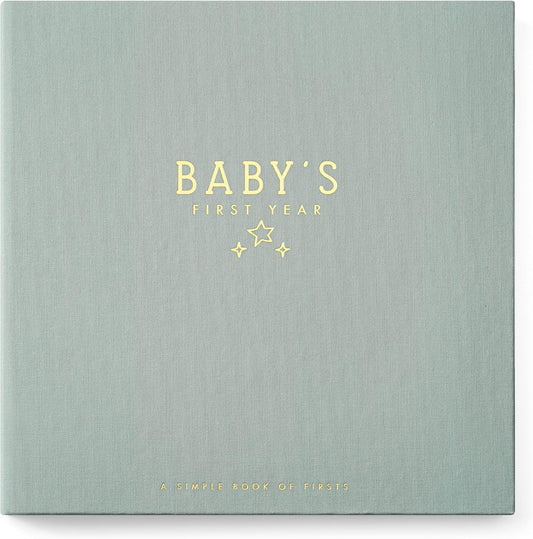 Lucy Darling Baby Memory Book – Celestial Skies | Luxury Baby First Year Book & Photo Album | Gender Neutral Keepsake Journal for Milestones, Memories & Photos | Thoughtful Pregnancy Gift